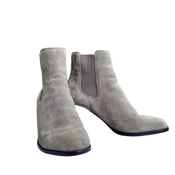 Madewell The Laura Chelsea Boot in Tan Suede Size 8 - Picture 2 of 10